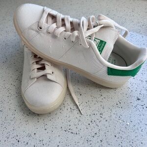 Adidas Stan Smith Primeblue White and Green Tennis Athletic Shoes